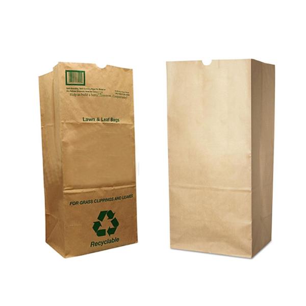 Quality Brown Kraft Eco Friend Compostable Paper Trash Bag Double Layer wholesale