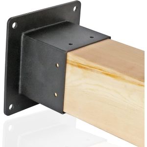 Upgrade Your Deck with Heavy Duty Concrete Anchors and 4x4 Wood Fence Post Base