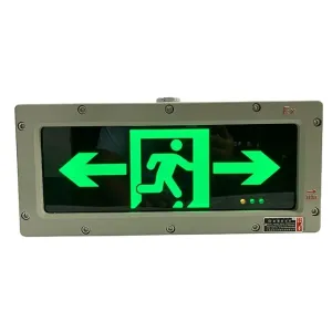 Cheap 220VAC 90Mins Emergency Time Explosion Proof Exit Sign With 3W LED For Explosive Hazardous Zone 1, 2 &amp; Zone 21,22 for sale