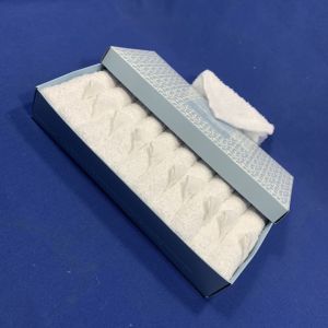 J/C White rolled cotton airline towel in box