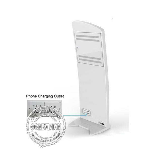 Brochure Holder / Cell Phone Charging Kiosk Digital Signage Digital Screen 21.5 Inch
