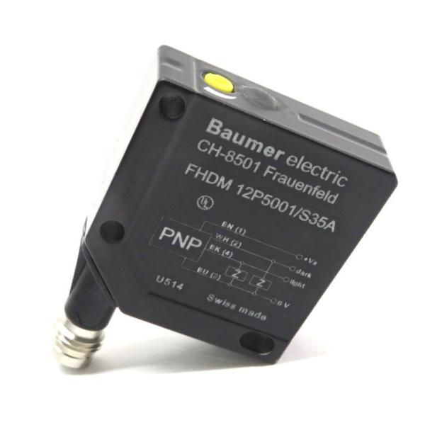 Baumer FHDM 12P5001/S36A Diffuse Sensor IP 6 Protection Class 25 ma Current Consumption
