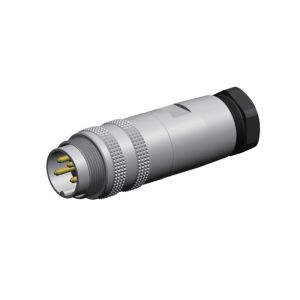 M16 4 Pin Aviation Plug Connector , Circular Male Screw PCB Connector