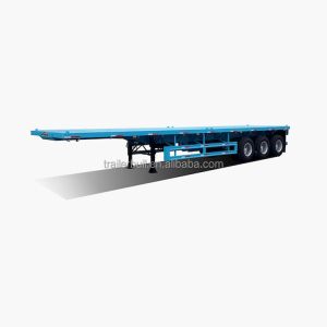 Heavy Cargo Transportation 40ft 45T Payload Flatbed Semi-Trailer with 3 Axels