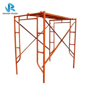 8m Height Folding Scaffold Ladder , Lightweight Aluminum Scaffold Platform