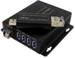 USB 3.0 To Fiber Hub, can split 1 USB3.0 interface to 4 downstream USB3.0
