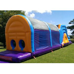 Popular Customized Size Certificated Inflatable Obstacle Course With Cover