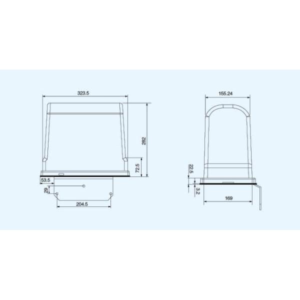 Electrical White Pivot Tower Box -20℃~80℃ Working Temperature OEM Service