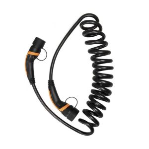 Spiral 7kW Type 2 To Type 2 Charging Cable 32A 250V 1 Phase IEC 62196 Standard