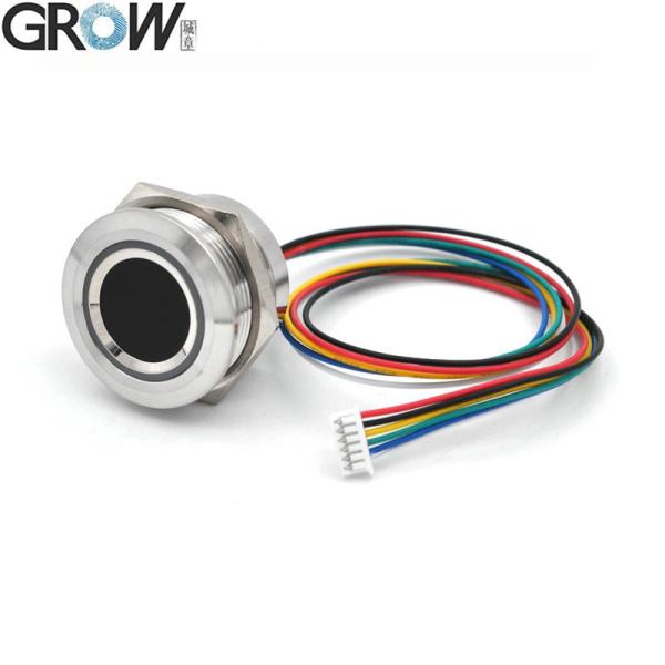 Quality Grow R503-5V DC5V Round RGB LED UART Interface MX1.25-6pin Waterproof Capacitive Fingerprint Module Sensor wholesale