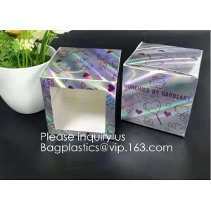 Bagease Multiple Use Candy Pack Holographic Clear Front Packaging Zipper Bag