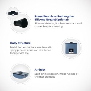 80W Solder Fume Extractor Unit FES80S For Mobile Phone Repair Silk Screen