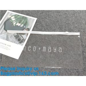 Pouch Slider Plastic Zipper Folder PVC Clear Cosmetic Bag Pencil Pen Packaging