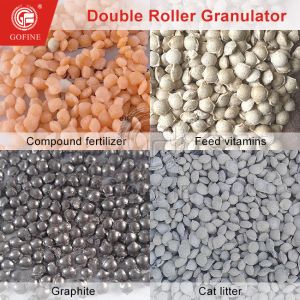 Double Roller Press Type Dry Powder Fertilizer Granulator Machine