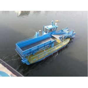 15.5mx6.52x3 M Water Grass Lake Weed Harvester With Hydraulic Motor And Diesel