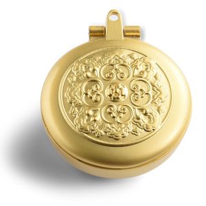 Luxury Gold Color Plating Dia 40mm Metal Pocket Ashtray Customized