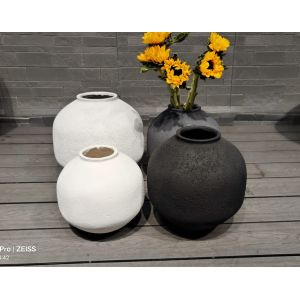 Drainage Holes And Terracotta Finish Perfect Combination For Fiber Cement Pot
