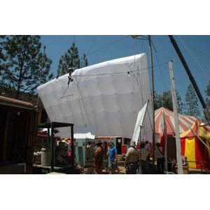 Cloud Mattress Moon Balloon Light 4x4m 5x5m 6x6m Helium Fill For Daylight