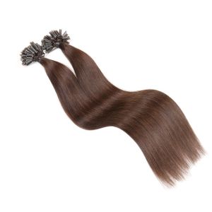 U Tip Real Human Clip In Hair Extensions Straight , Remy Fusion Extensions