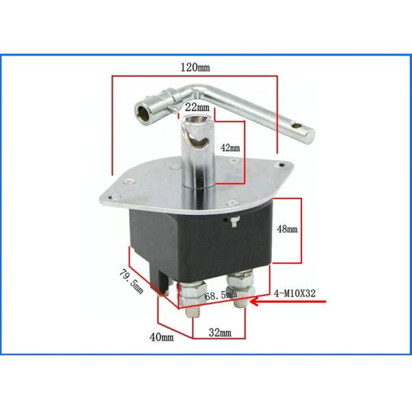 Heavy Duty DPDT Dual Battery Isolator Cut Off Switch Disconnect 300A 12-60V