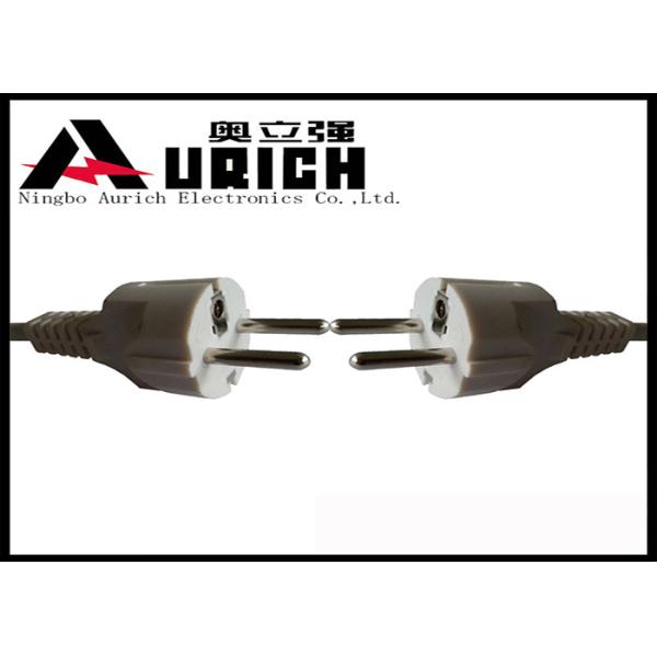Quality AC Plug Europe Power Supply Cord PVC Insulation , Two Prong Appliance Cord wholesale