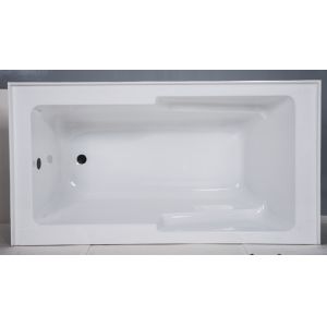 cUPC skirted acrylic cheap bathtub 3 sides tile flange 4mm pure acrylic sheet