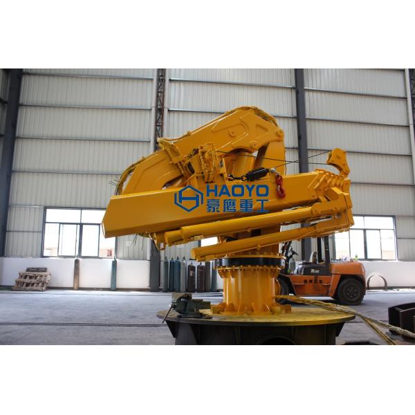 Factory for 1 Ton/21.5m Folding Marine Deck Crane for Ship/Boat/Barge Ship