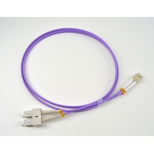 SC To LC Optical Fiber Patch Cord Multimode Duplex Jumpers OM1 OM2 OM3 OM4 OM5