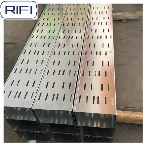 Rectangular Perforated Electrical Cable Tray Customized Length