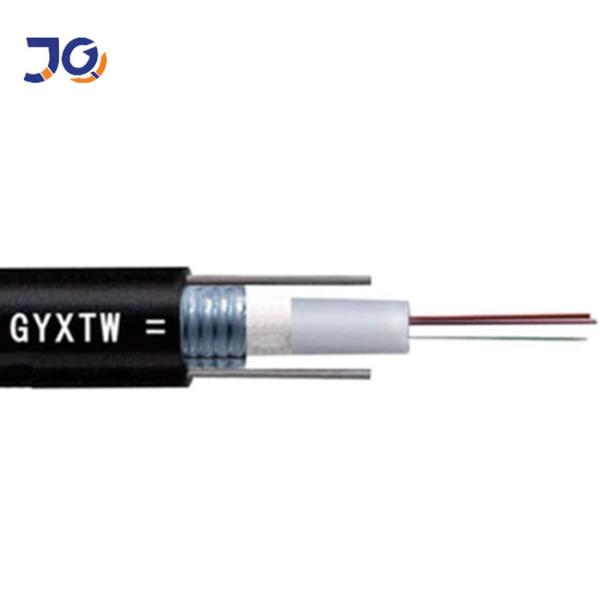 Quality outdoor single mode G652D 4 6 8 12 16 24 core armoured fiber optical cable with steel wire fibra optic gyxtw wholesale