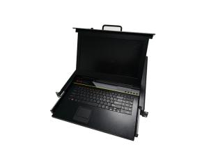 19 Inch Screen KVM Monitor Switch AC100-240V Input Connect For 1 Computer