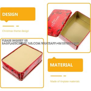 Tin Boxes Mixed Patterns Holiday Tinplate Boxes Greeting Gift Card Holder Metal