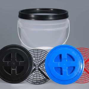 Black 5 Gallon Auto Car Washing Bucket With Seperate Insert Gamma Lid