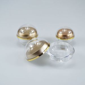 Convenient and Durable Acrylic Round Sphere Shape Container for Health Care