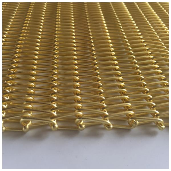 Versatile Metal Spiral Mesh Facade Decoration For Industrial