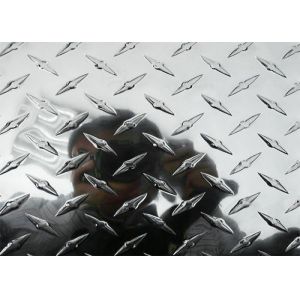 Lightweight Diamond Metal Sheet 6061 T6 Aluminum Plate With 1.6mm - 6.0mm Thickness