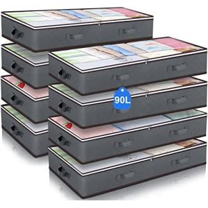 Budding Joy 90L Under Bed Storage Containers, Closet Organizers and Storage Bins