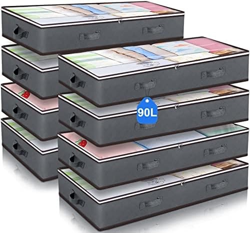 Budding Joy 90L Under Bed Storage Containers, Closet Organizers and Storage Bins