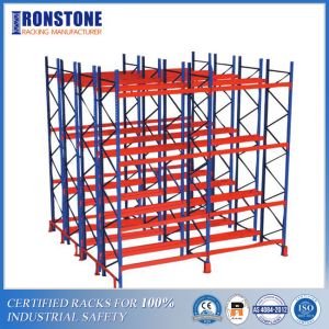 Q355 Steel Double Deep Pallet Rack With Doubled Storage Density