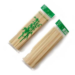 Custom Disposable Bamboo Skewers Compostable Versatile Use Heat Resistance