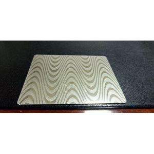 Patterned / Textured Card Lamination Steel Plate Custom Size 0.8mm Thick