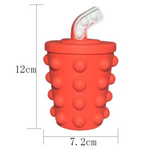 Push Bubble Squishy Stress Balls Fidget Toys , Silicone Squeeze Ball Fidget Toy