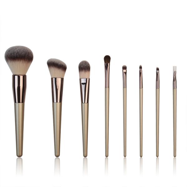 Quality Champagne Gold Makeup Brush Set For Exquisite Makeup Creation wholesale