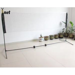 Height Adjustable Portable Badminton Nets 6.1*0.76m Outdoor Tennis Nets