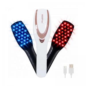 Cheap USB Phototherapy Scalp Massager Comb , Anti Hair Loss Electric Straightener Comb for sale