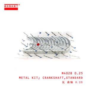 M4028 0.25 Standard Crankshaft Metal Kit suitable for ISUZU 6BD1-T 6BF1-T