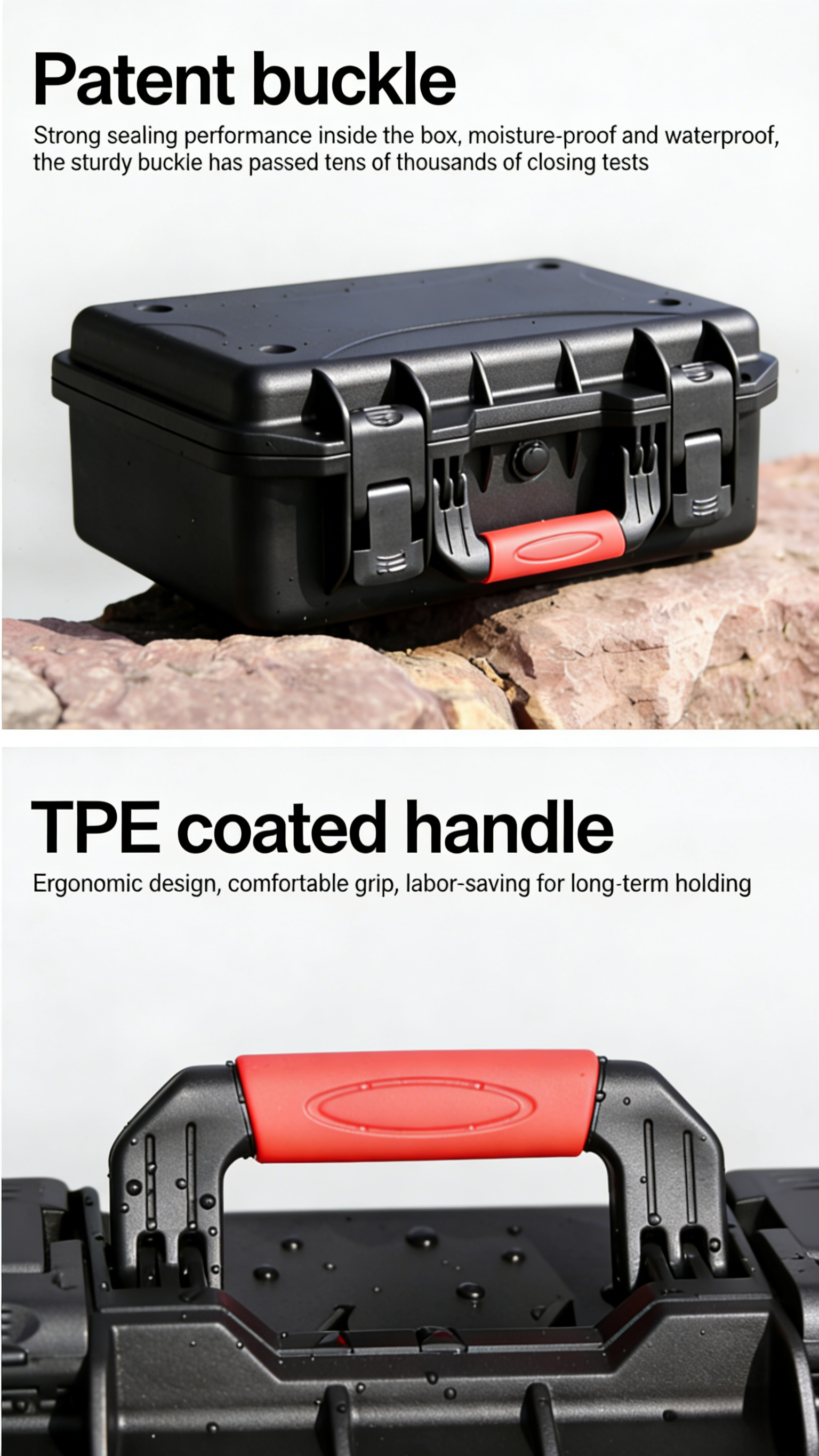 Multifunctional Waterproof, Shockproof Portable Plastic Protective Safety Case
