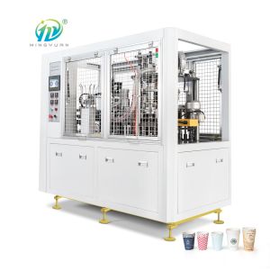 Cheap Ultrasonic 250ml Paper Cup Making Machine With Intelligent PCL Control for sale