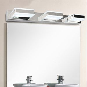 6W/9W High-grade stainless steel and acrylic 2/3 heads led mirror wall light(WH