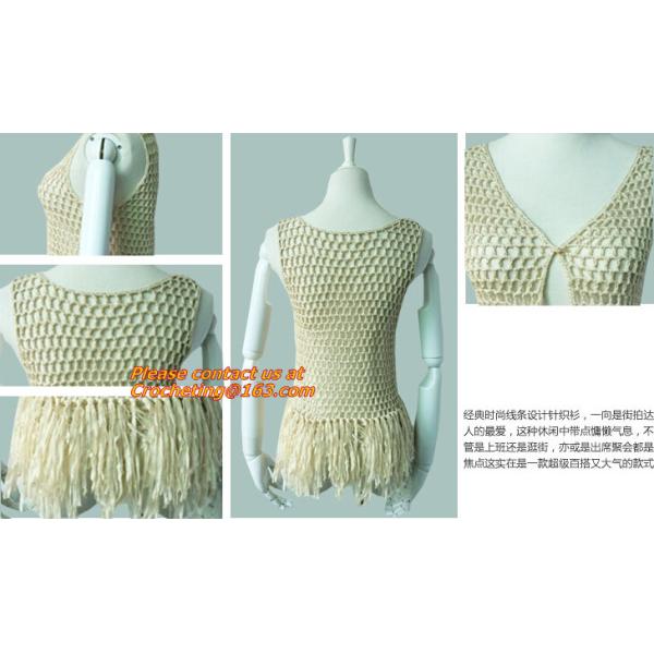 Quality New Sweet Thin Sweater Tops, Girls Bat Sleeveless, Crochet Cardigans, Plain Pattern Loose wholesale